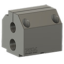 BMT BOLT PATTERN 125x125 BORING BAR HOLDER ID=( 2)" SPLIT L=93 m FOR IKEGAI TUR45X3M